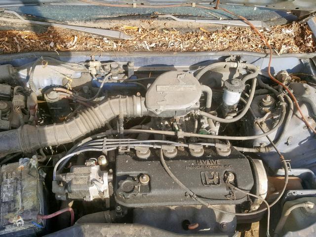 1HGED3547ML073900 - 1991 HONDA CIVIC DX BLUE photo 7