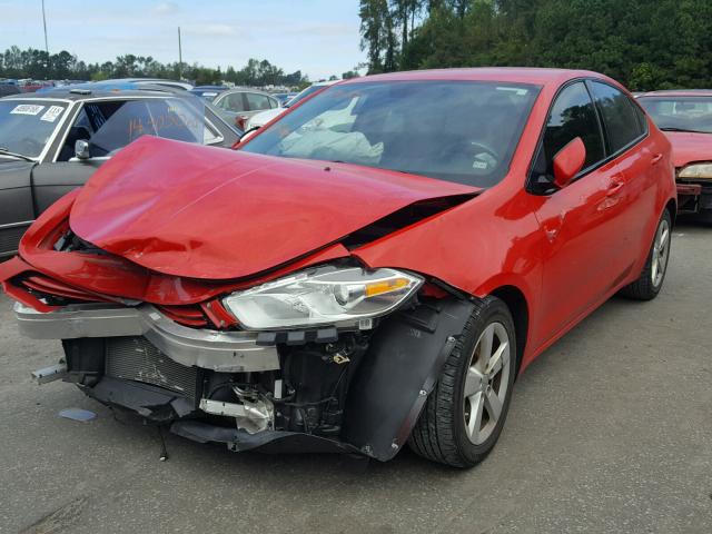 1C3CDFFA7GD814013 - 2016 DODGE DART SXT S RED photo 2