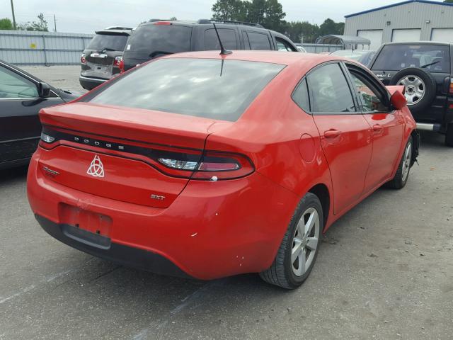 1C3CDFFA7GD814013 - 2016 DODGE DART SXT S RED photo 4