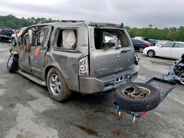 5N1AA08A46N701548 - 2006 NISSAN ARMADA SE GRAY photo 3