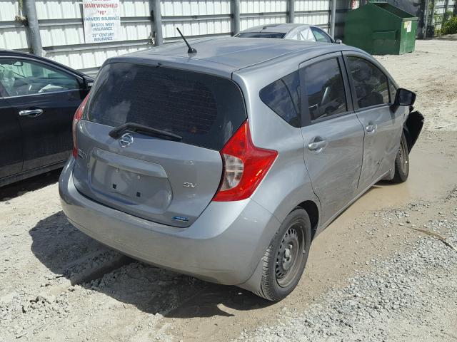 3N1CE2CP0FL358538 - 2015 NISSAN VERSA NOTE GRAY photo 4