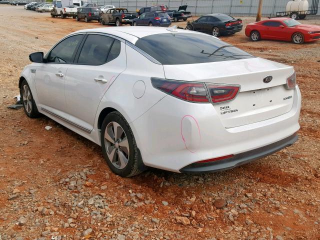 KNAGN4AD3E5065392 - 2014 KIA OPTIMA HYB WHITE photo 3