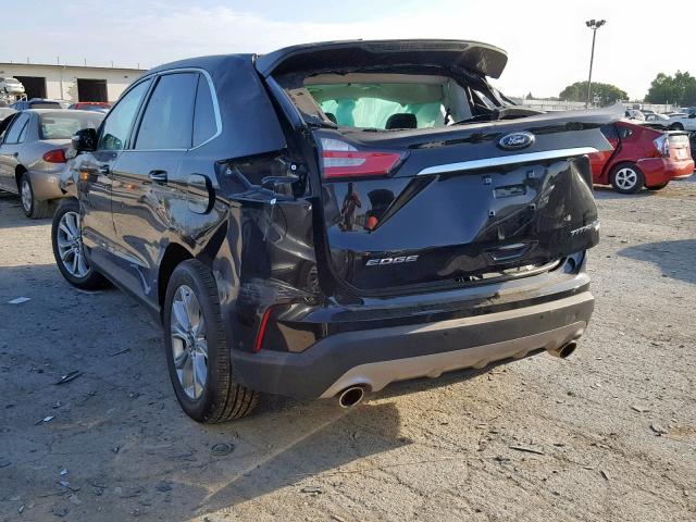 2FMPK4K91KBB89248 - 2019 FORD EDGE TITAN BLACK photo 3