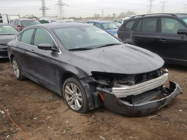 1C3CCCAB3FN703954 - 2015 CHRYSLER 200 LIMITE GRAY photo 1