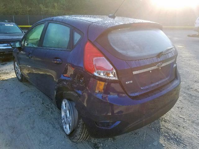 3FADP4EJ4GM164516 - 2016 FORD FIESTA SE BLUE photo 3