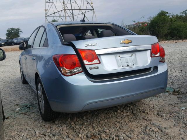 1G1PC5SHXB7255912 - 2011 CHEVROLET CRUZE LS BLUE photo 3