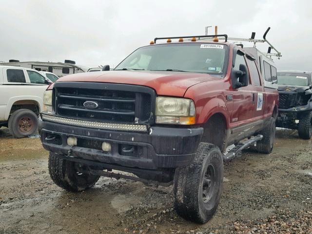 1FTSW31P63EB51906 - 2003 FORD F350 SRW S MAROON photo 2