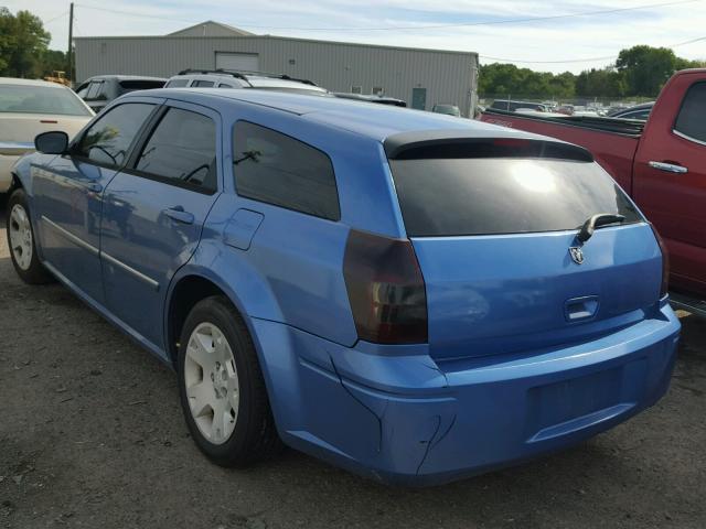 2D4FV47V07H769255 - 2007 DODGE MAGNUM SXT BLUE photo 3