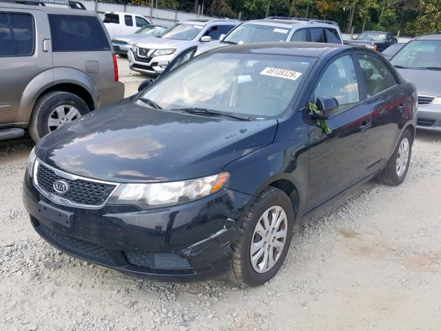 KNAFU4A26C5603691 - 2012 KIA FORTE EX BLACK photo 2