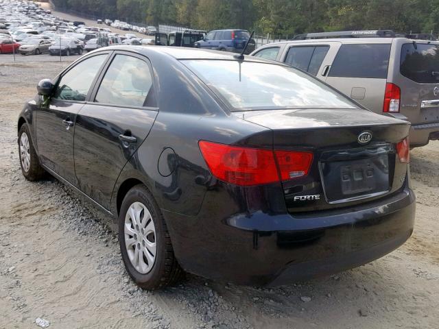 KNAFU4A26C5603691 - 2012 KIA FORTE EX BLACK photo 3