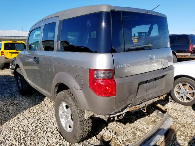 5J6YH28613L030685 - 2003 HONDA ELEMENT EX GRAY photo 3