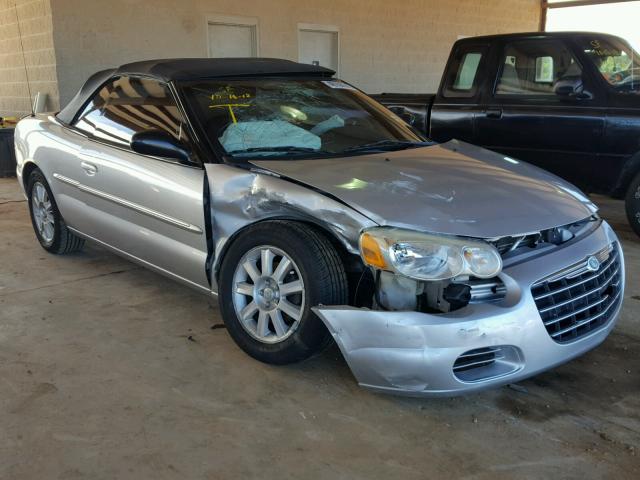 1C3EL75R14N345032 - 2004 CHRYSLER SEBRING GT SILVER photo 1