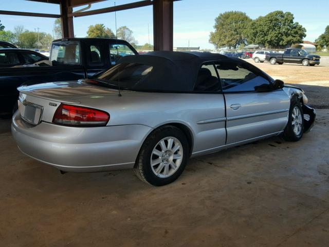 1C3EL75R14N345032 - 2004 CHRYSLER SEBRING GT SILVER photo 4