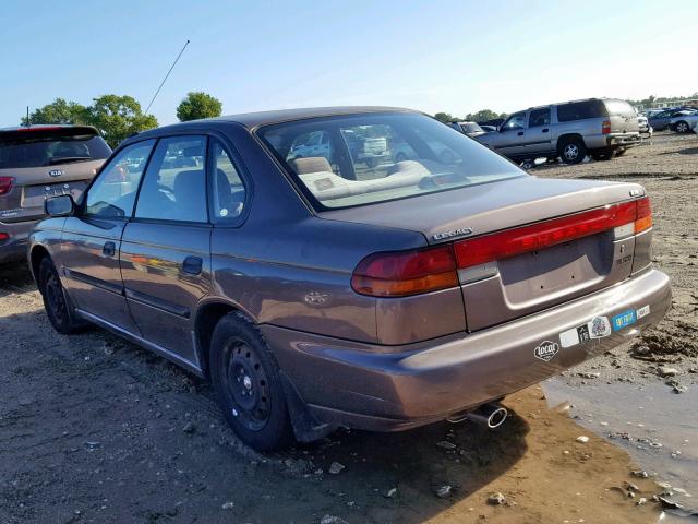 4S3BD6359S9213969 - 1995 SUBARU LEGACY L GRAY photo 3