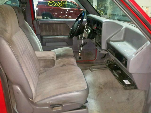 1B7GG23X0RW129364 - 1994 DODGE DAKOTA RED photo 5