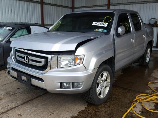 5FPYK1F51BB451990 - 2011 HONDA RIDGELINE SILVER photo 2