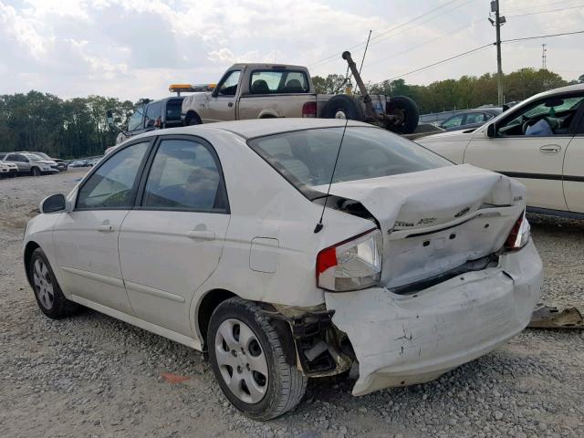 KNAFE121975476524 - 2007 KIA SPECTRA EX WHITE photo 3