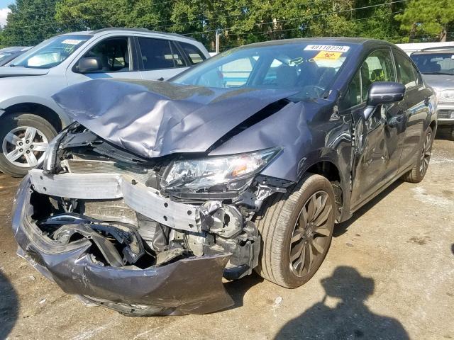 19XFB2F94FE038711 - 2015 HONDA CIVIC EXL 灰色 照片 2