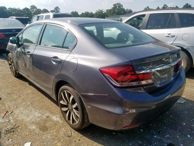19XFB2F94FE038711 - 2015 HONDA CIVIC EXL 灰色 照片 3