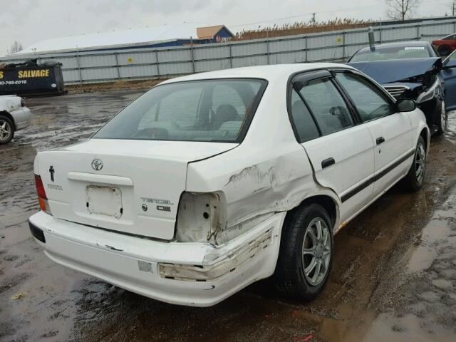 JT2BC52L3V0256427 - 1997 TOYOTA TERCEL CE WHITE photo 4