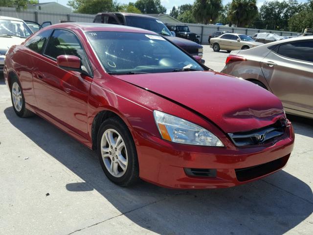 1HGCM72626A024431 - 2006 HONDA ACCORD EX RED photo 1