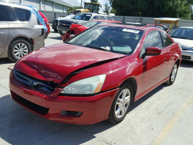 1HGCM72626A024431 - 2006 HONDA ACCORD EX RED photo 2