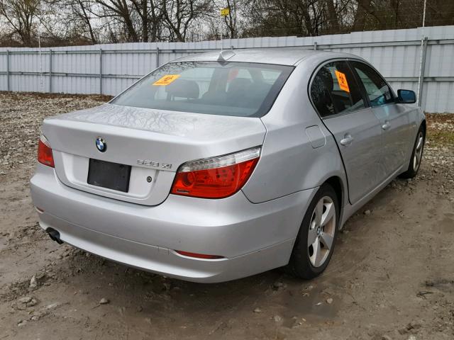 WBANV13578CZ56507 - 2008 BMW 528 XI SILVER photo 4