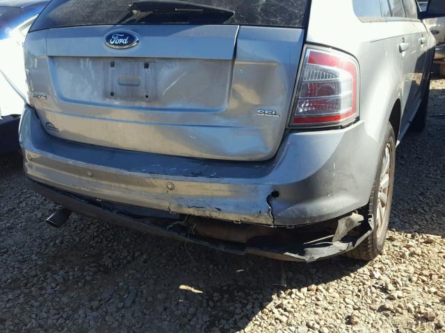 2FMDK38C77BB32267 - 2007 FORD EDGE SEL SILVER photo 9