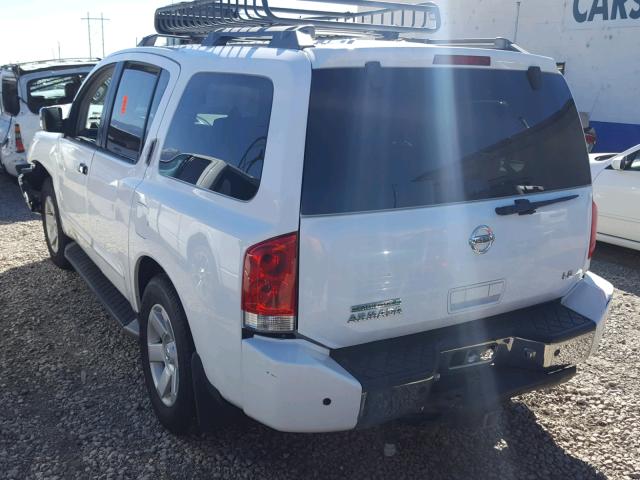 5N1AA08B24N726180 - 2004 NISSAN ARMADA SE WHITE photo 3