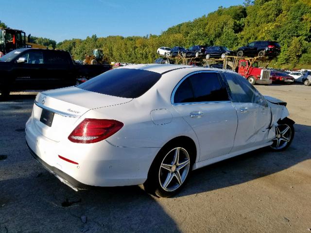 WDDZF4KB9HA025082 - 2017 MERCEDES-BENZ E 300 4MAT WHITE photo 4