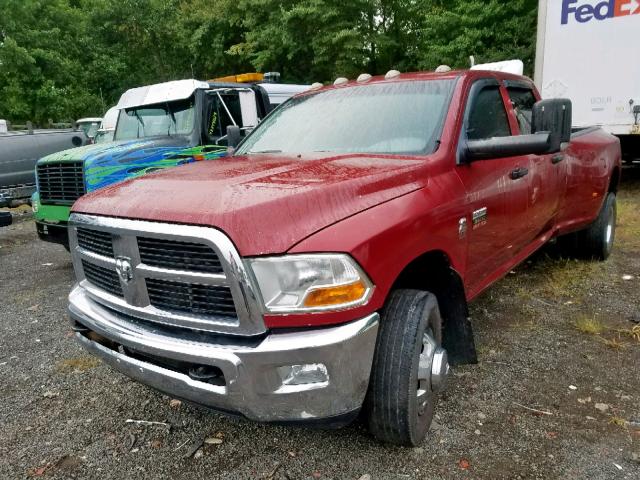 3D73Y4CL0BG607507 - 2011 DODGE RAM 3500 MAROON photo 2