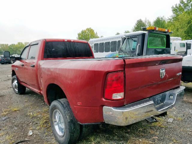 3D73Y4CL0BG607507 - 2011 DODGE RAM 3500 MAROON photo 3