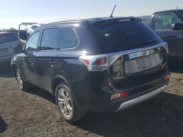 JA4AZ3A34FZ005396 - 2015 MITSUBISHI OUTLANDER BLACK photo 3