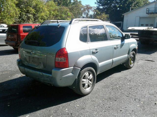 KM8JN72D97U625025 - 2007 HYUNDAI TUCSON SE BLUE photo 4