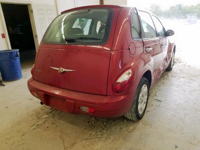 3A8FY48B38T131284 - 2008 CHRYSLER PT CRUISER BURGUNDY photo 4