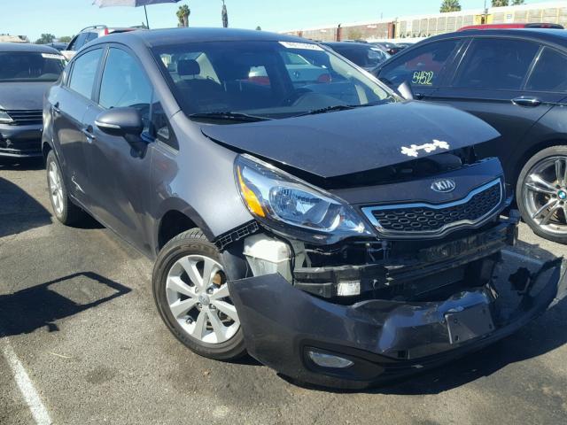 KNADN4A32D6239990 - 2013 KIA RIO EX GRAY photo 1