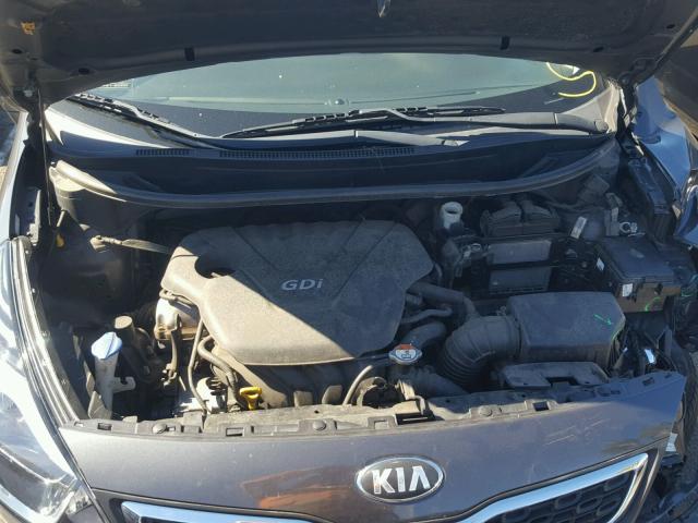 KNADN4A32D6239990 - 2013 KIA RIO EX GRAY photo 7