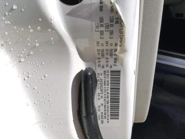 1J8HG58246C298778 - 2006 JEEP COMMANDER WHITE photo 10