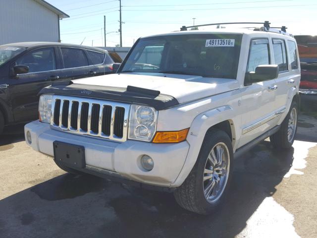1J8HG58246C298778 - 2006 JEEP COMMANDER WHITE photo 2