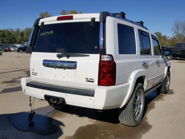 1J8HG58246C298778 - 2006 JEEP COMMANDER WHITE photo 4