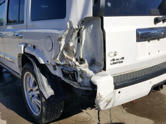 1J8HG58246C298778 - 2006 JEEP COMMANDER WHITE photo 9