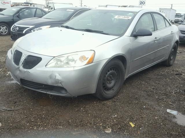 1G2ZF58B974191255 - 2007 PONTIAC G6 VALUE L SILVER photo 2