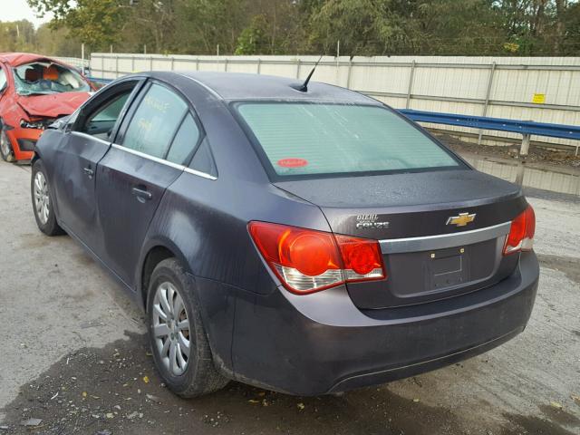 1G1PD5SHXB7151420 - 2011 CHEVROLET CRUZE LS GRAY photo 3