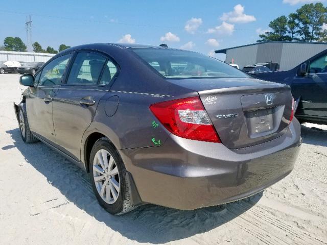 19XFB2F9XCE047229 - 2012 HONDA CIVIC EXL 棕色 照片 3