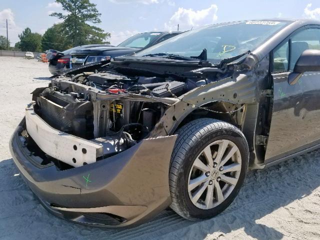 19XFB2F9XCE047229 - 2012 HONDA CIVIC EXL 棕色 照片 9
