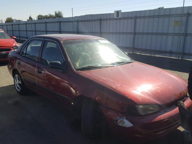 1Y1SK5289XZ424491 - 1999 CHEVROLET GEO PRIZM 红色 照片 1