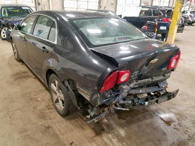 1G1ZC5EUXBF380416 - 2011 CHEVROLET MALIBU 1LT BLACK photo 3