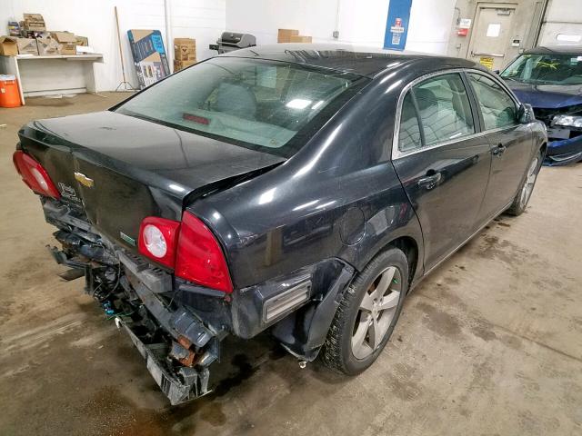 1G1ZC5EUXBF380416 - 2011 CHEVROLET MALIBU 1LT BLACK photo 4