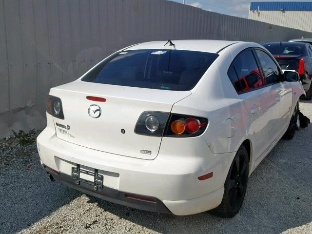 JM1BK123451298084 - 2005 MAZDA 3 S WHITE photo 4