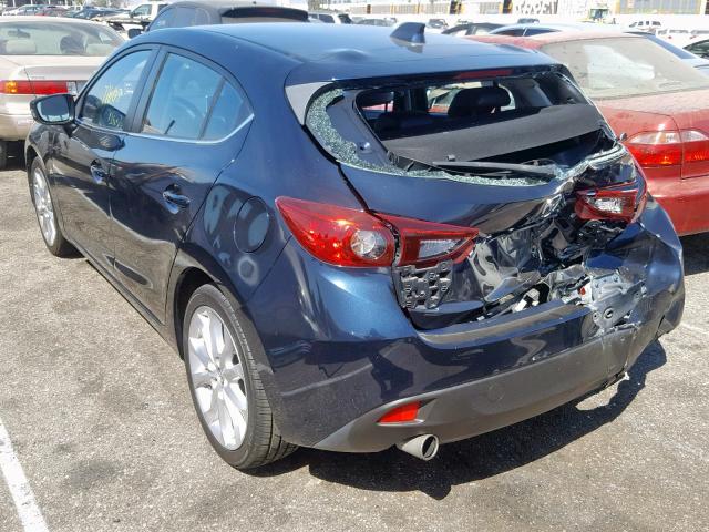 JM1BM1L31F1223563 - 2015 MAZDA 3 TOURING BLUE photo 3